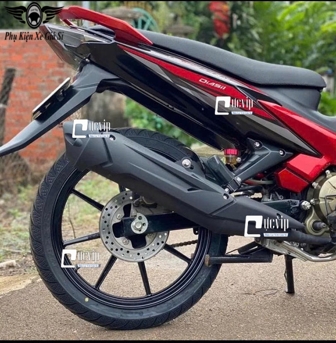 [Kiểu Thái] Ốp Che Pô + Đích Pô LC V6 Gắn Exciter 135 (5 Số) ( Đời 2015 - 2020) [Gắn Theo Xe, Không Cần Chế] MS6828