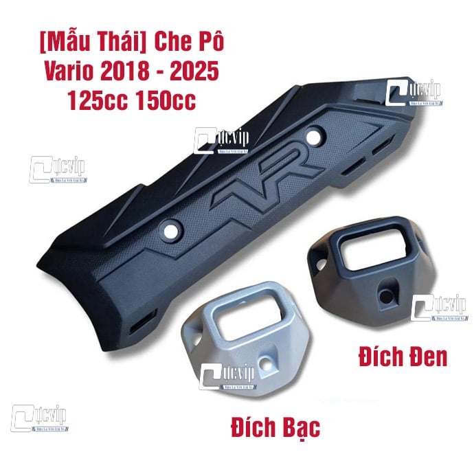 [Kiểu Thái] Ốp Che Pô Và Chụp Đích Pô Cho Vario 2018 - 2025 125cc 150cc MS6883