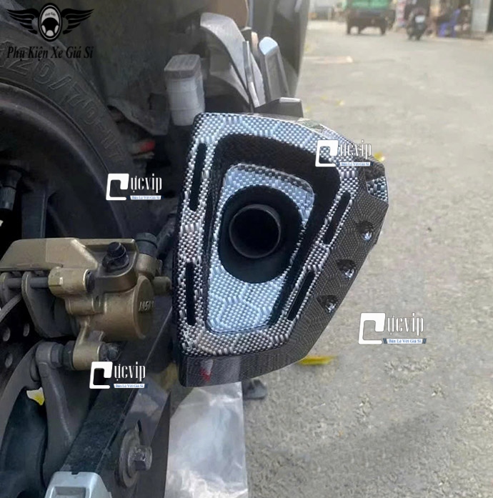 [Kiểu Thái] Ốp Che Pô + Đích Pô Winner X V2 V3 V4 V5 (Carbon) [Lắp Không Cần Chế] MS6831