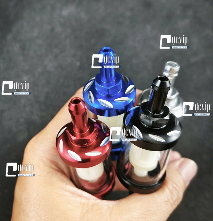 [Size Lớn] Lọc Xăng Thủy Tinh Trong Suốt Gắn Future Wave Dream Sirius Jupiter Cub MS6760