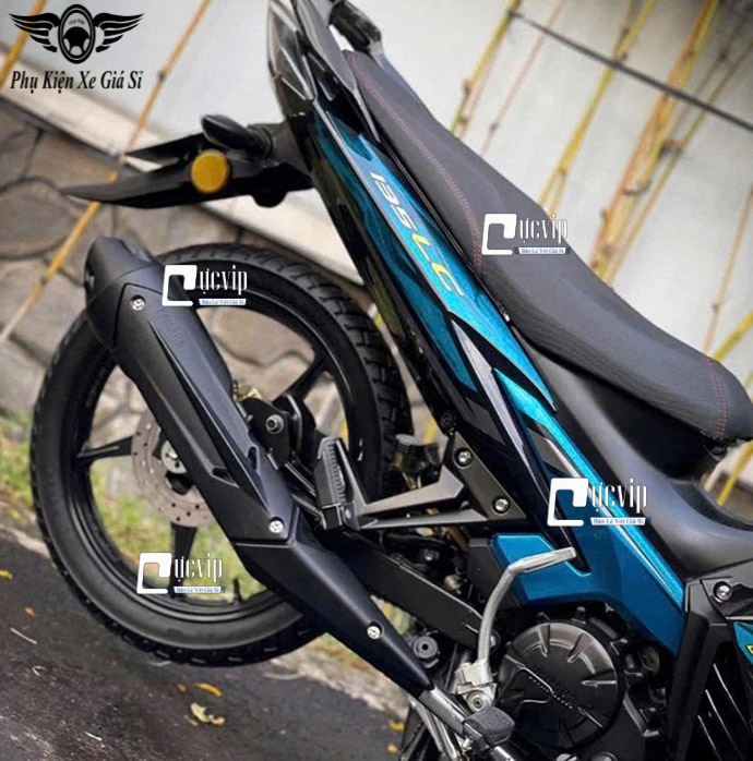 [Kiểu Thái] Ốp Che Pô + Đích Pô LC V6 Gắn Exciter 135 (5 Số) ( Đời 2015 - 2020) [Gắn Theo Xe, Không Cần Chế] MS6828