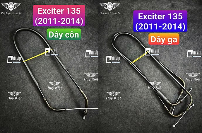 [Mẫu Theo Xe] Dây Ga + Dây Côn [Loại Tốt] Exciter 2010, Exciter 135, Exciter 150 (2006 - 2020) MS6779
