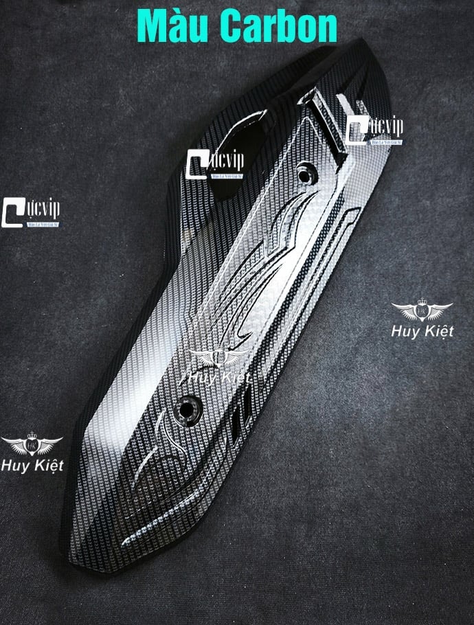 Ốp Che Pô AirBlade AB 2023 - 2025 160cc, 125cc Xi Mạ Crom, Carbon, Đen Nhám MS6800