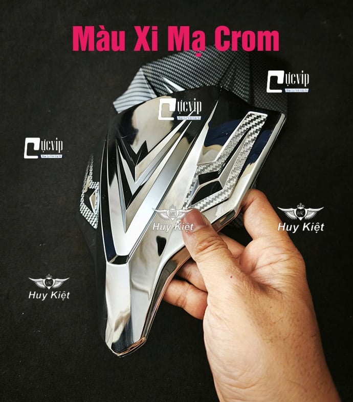 Ốp Mão [Dán] AirBlade AB 2020 - 2025 160cc, 150cc, 125cc Khói, Xi Mạ Crom, Carbon MS6810