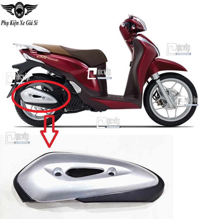 [Mẫu Theo Xe] Ốp Che Pô SH Mode 2013 - 2019, SH Mode 2020 - 2025 MS6864