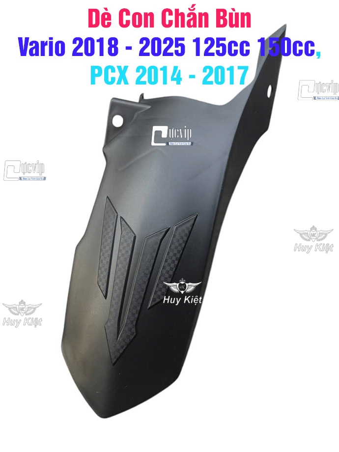 [Mẫu Mới] Dè Con Chắn Bùn Sau Cho Vario 2018 - 2025 125cc 150cc 160cc, PCX 2014 - 2017 Hãng Tonato MS6843