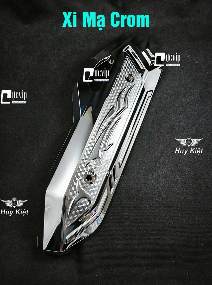Ốp Che Pô AirBlade AB 2023 - 2025 160cc, 125cc Xi Mạ Crom, Carbon, Đen Nhám MS6800