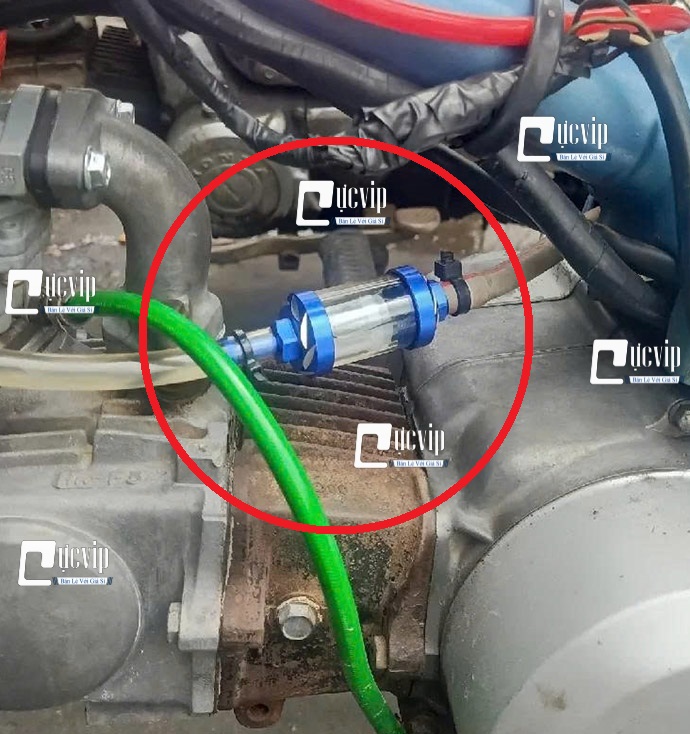 [Size Lớn] Lọc Xăng Thủy Tinh Trong Suốt Gắn Future Wave Dream Sirius Jupiter Cub MS6760