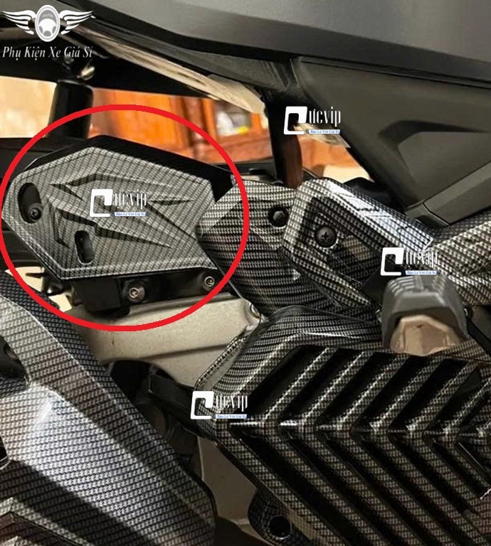 Nắp Nước AirBlade AB 2023 - 2025 160cc, 125cc Xi Mạ Crom, Carbon MS6799