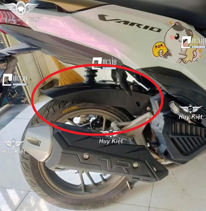 [Mẫu Mới] Dè Con Chắn Bùn Sau Cho Vario 2018 - 2025 125cc 150cc, PCX 2014 - 2017 Hãng Tonato MS6842