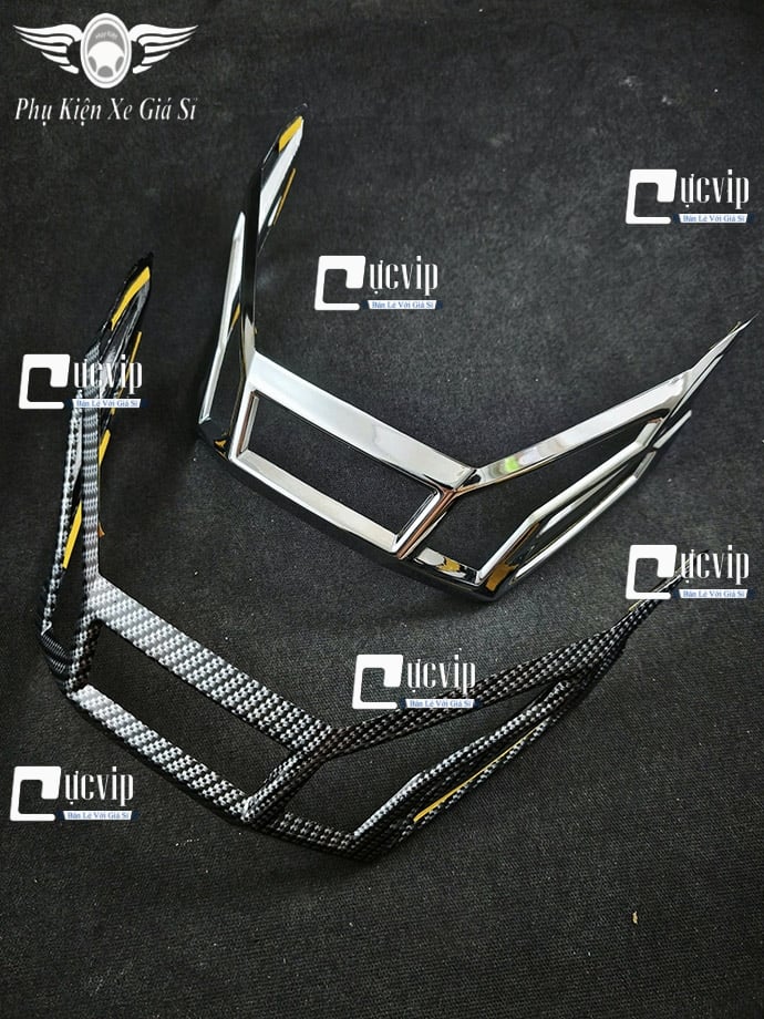 Ốp Chụp Đèn Lái Sau (Ốp Đuôi Đèn Sau) Vario 160cc Xi Niken, Sơn Cabon MS6917