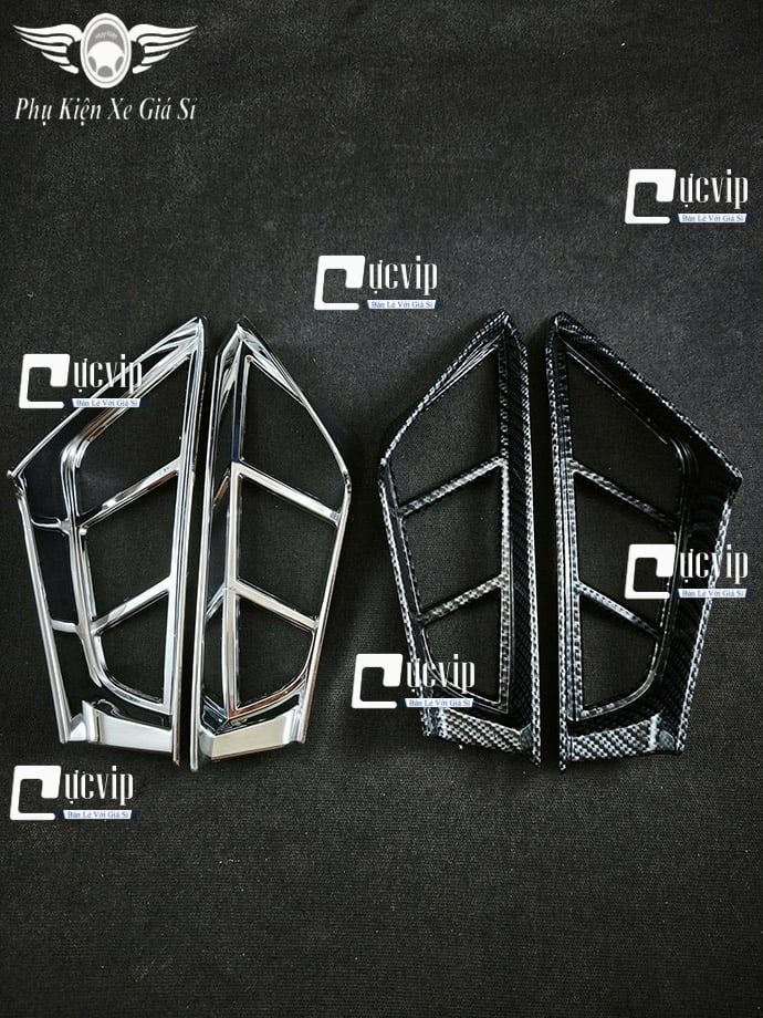 Ốp Viền Đèn Pha Trước Vario 160cc Xi Niken, Sơn Cabon MS6915