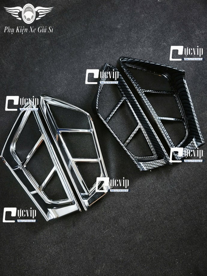 Ốp Viền Đèn Pha Trước Vario 160cc Xi Niken, Sơn Cabon MS6915