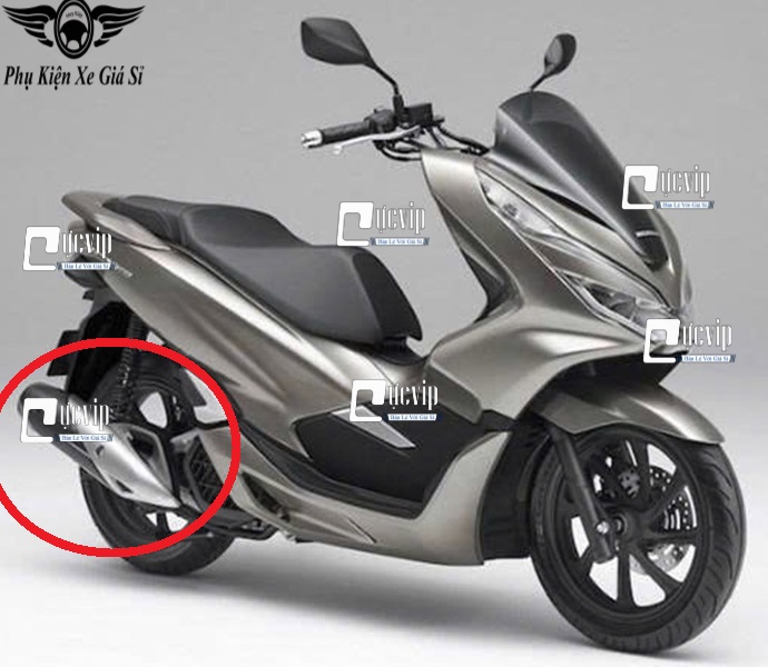 [Mẫu Theo Xe] Ốp Che Pô PCX 2010 - 2013, PCX 2014 - 2017, PCX 2018 - 2020, PCX 160cc MS6867