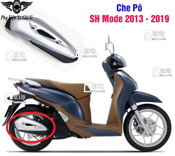 [Mẫu Theo Xe] Ốp Che Pô SH Mode 2013 - 2019, SH Mode 2020 - 2025 MS6864