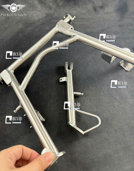 Combo Chân Chống Đứng Và Chân Chống Nghiêng Inox 304 Gắn Xe Máy Điện Dat Bike Quantum S1, S2, S3 (Không Kèm Ốc Và Lò Xo) MS6878