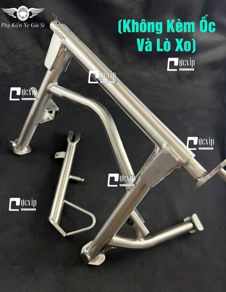 Combo Chân Chống Đứng Và Chân Chống Nghiêng Inox 304 Gắn Xe Máy Điện Dat Bike Quantum S1, S2, S3 (Không Kèm Ốc Và Lò Xo) MS6878