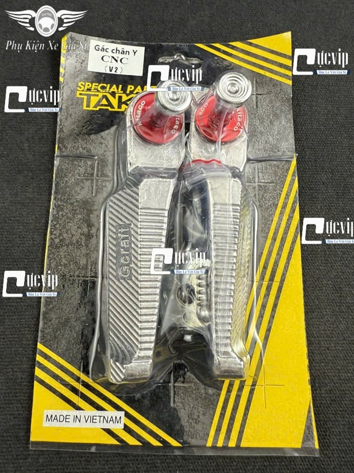 [Mẫu Mới] Cặp Gác Chân Sau Nhôm Gcraft V2 (Tặng Ốc Xỏ Và Lông Đền) Wave, Dream, Future, Vision, Sonic, Winner V1, AB 2013 - 2023, Vario 2015 - 2021, Sirius, Exciter, Jupiter MS6875