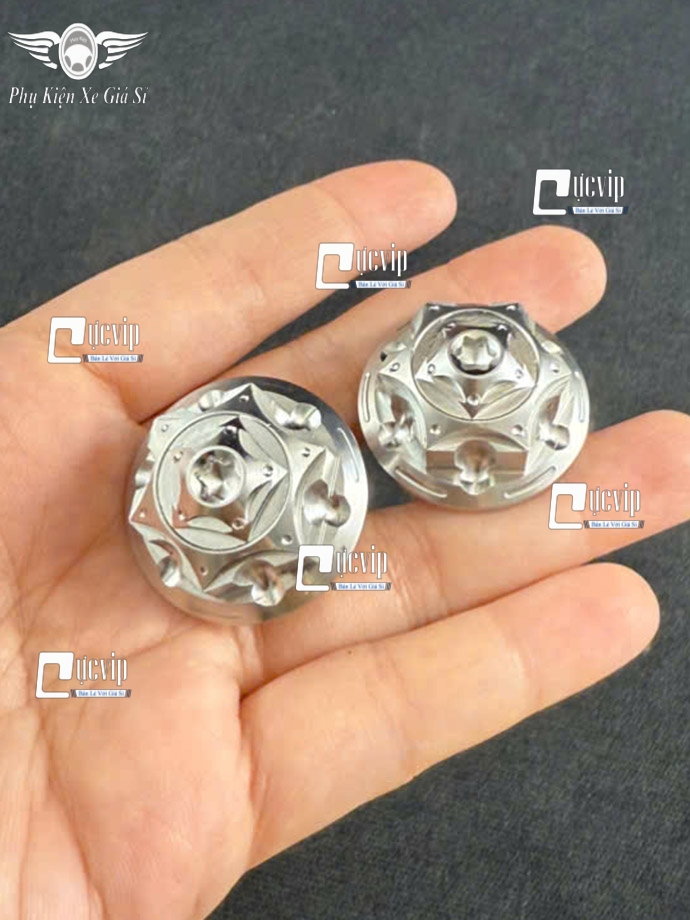 Cặp Gù Tay Lái Salaya [Kiểu Bông G3] Inox 304 Gắn Wave, Dr, Fu, Si, Cub, PCX, NVX, Vario, Vision, Jupiter, SH, Luvias, Mio, Win, Ex, Satria, Raider, R15 MS6903