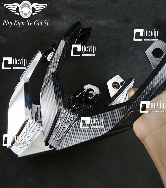 [Mẫu Mới] Ốp Cảng Sau Carbon, Xi Niken Airblade AB 160cc, Airblade 2020 - 2025 125cc 150cc 160cc MS6890