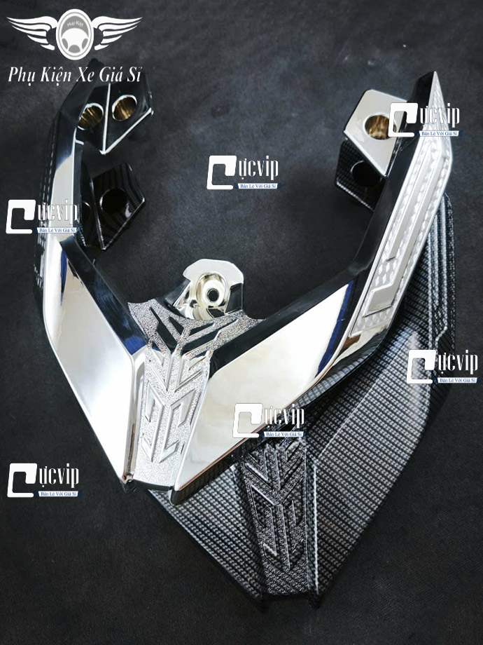 [Mẫu Mới] Ốp Cảng Sau Carbon, Xi Niken Airblade AB 160cc, Airblade 2020 - 2025 125cc 150cc 160cc MS6890