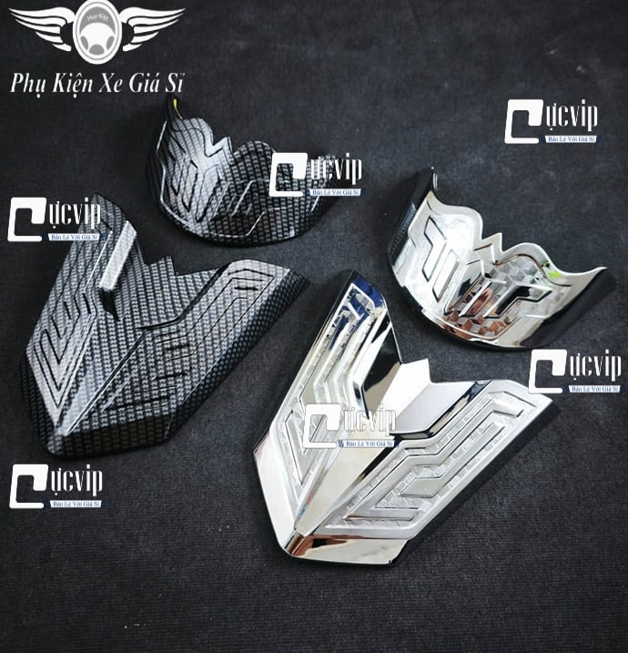 [Mẫu Mới] Ốp Mỏ Và Đuôi Dè Trước Sau AirBlade AB 2026 160cc, 125cc Xi Niken, Carbon, Inox MS6892