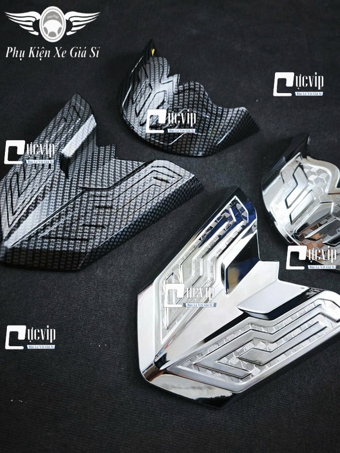 [Mẫu Mới] Ốp Mỏ Và Đuôi Dè Trước Sau AirBlade AB 2026 160cc, 125cc Xi Niken, Carbon, Inox MS6892