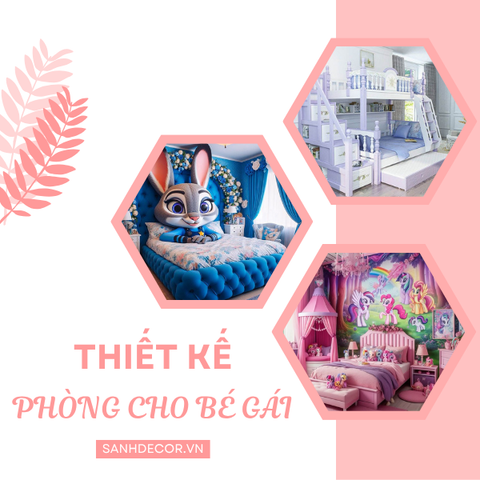 Nhận thiết kế phòng ngủ cho bé gái TPHCM: CHẤT LƯỢNG - UY TÍN
