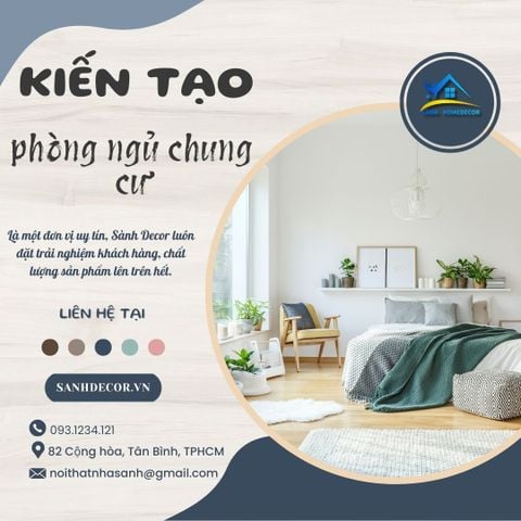 Ý tưởng thiết kế phòng ngủ chung cư ấn tượng mới nhất
