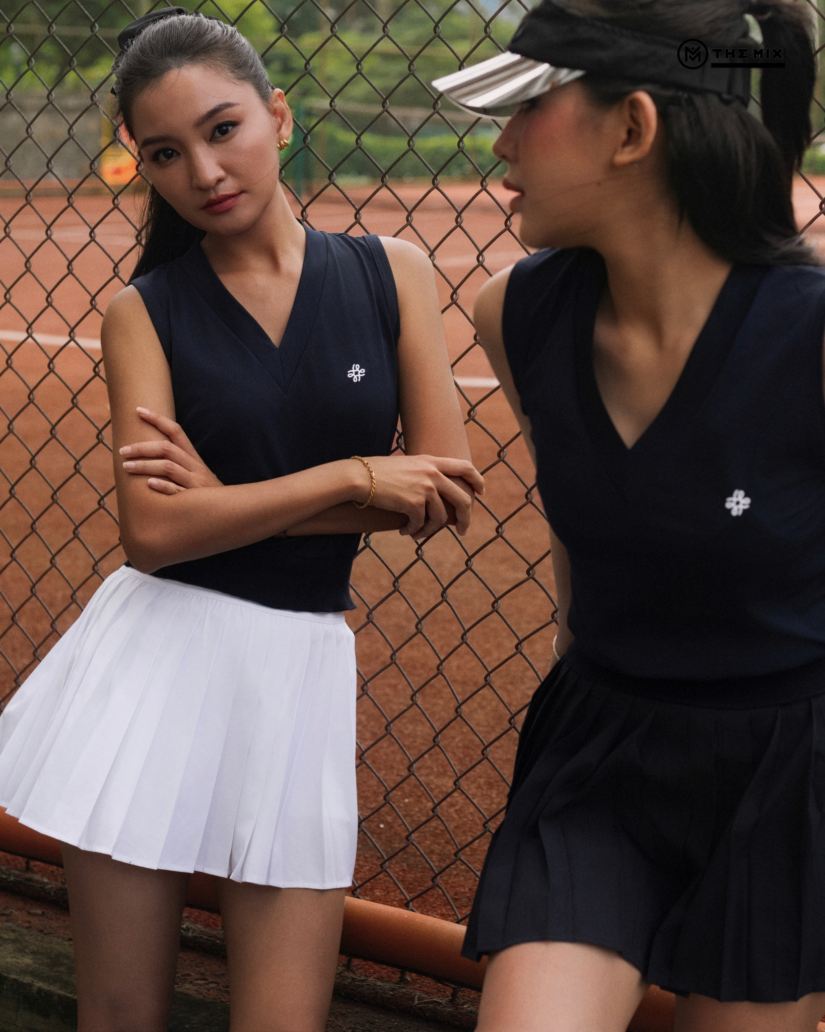 PicknMix - Chân Váy Pleated Skirt Xếp Ly Nhỏ - Trắng