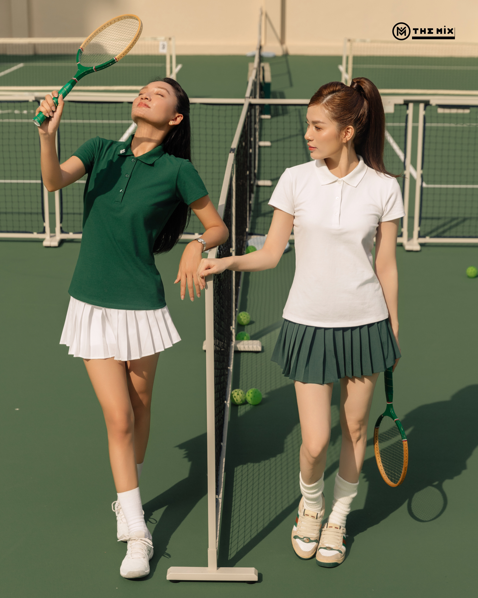 PicknMix - Chân Váy Pleated Skirt Xếp Ly Nhỏ - Trắng