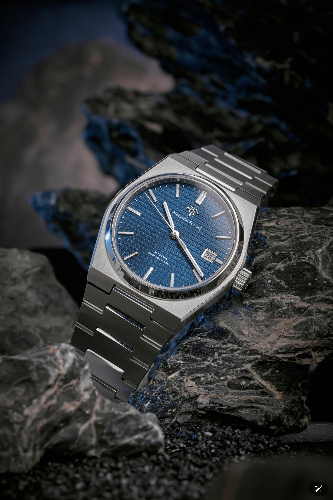 Đồng Hồ 5052S/05 Guilloché Navy - Alexander Ferros Chính Hãng