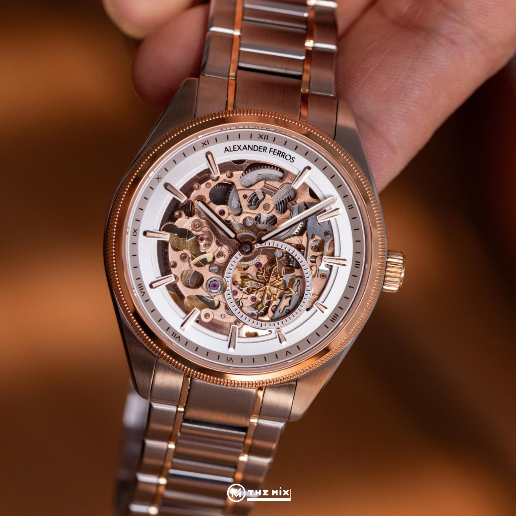 Đồng Hồ Alexander Ferros 9262D/02 - 40mm White Gold Automatic Skeleton