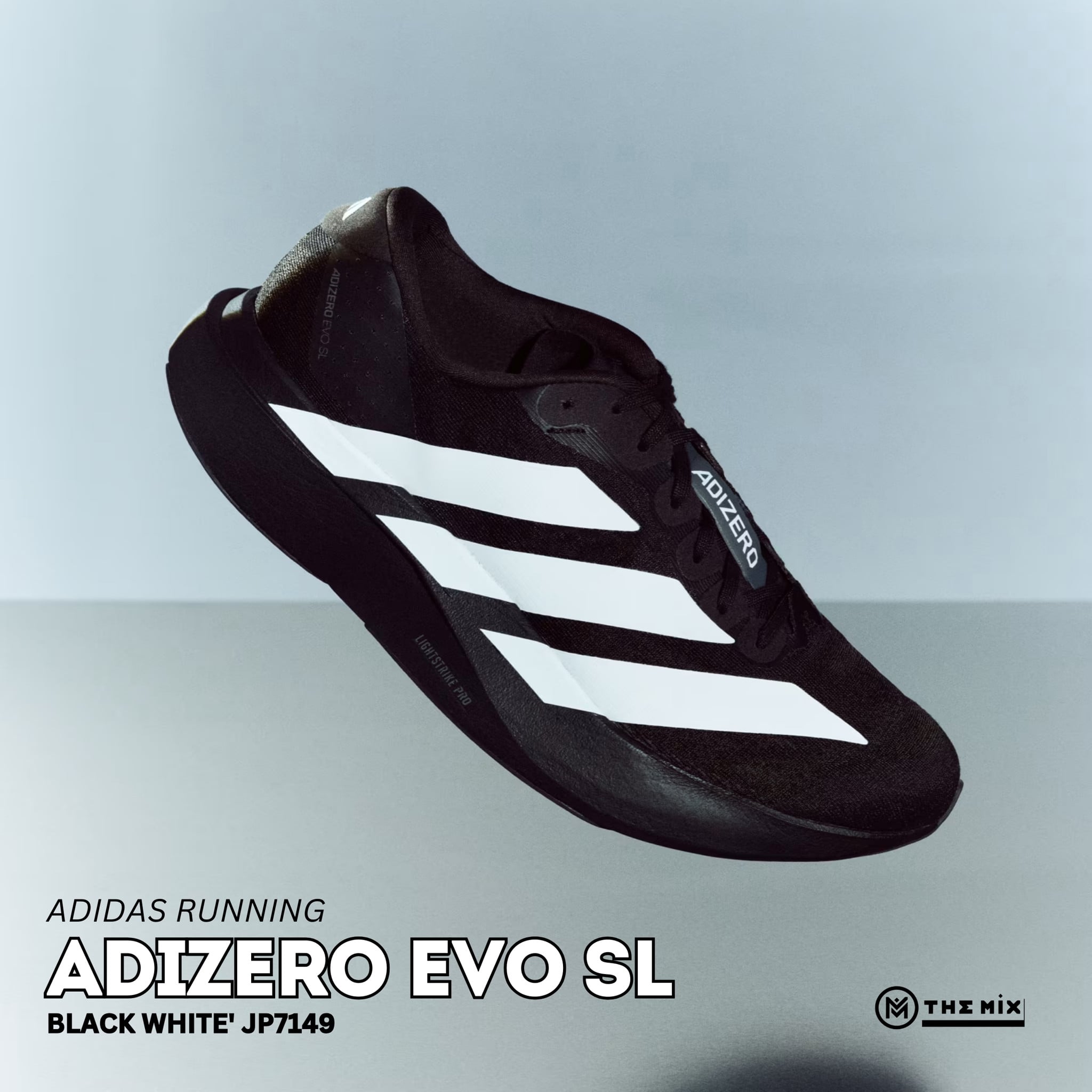 adidas Adizero Evo SL Black White - JP7149