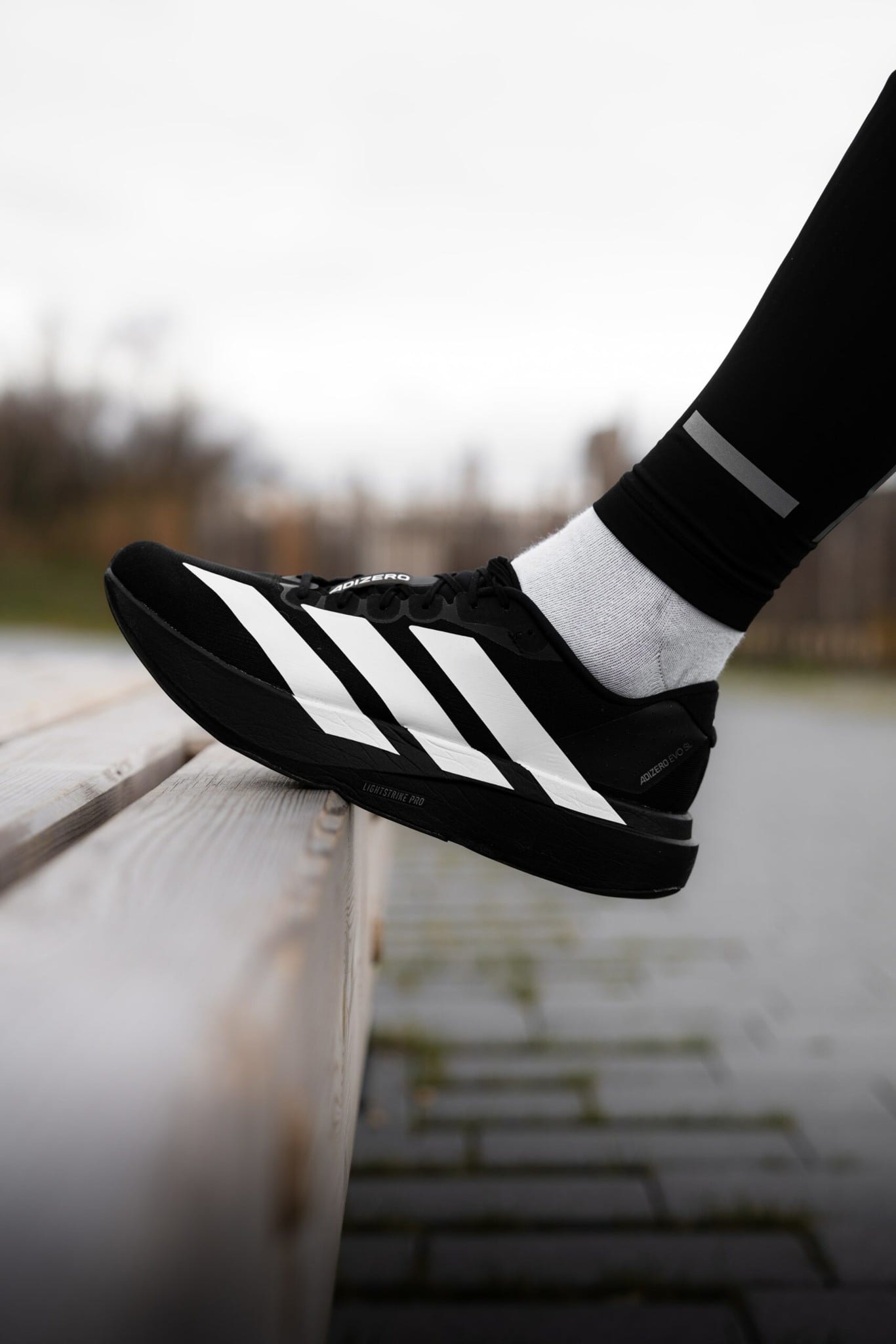 adidas Adizero Evo SL Black White - JP7149