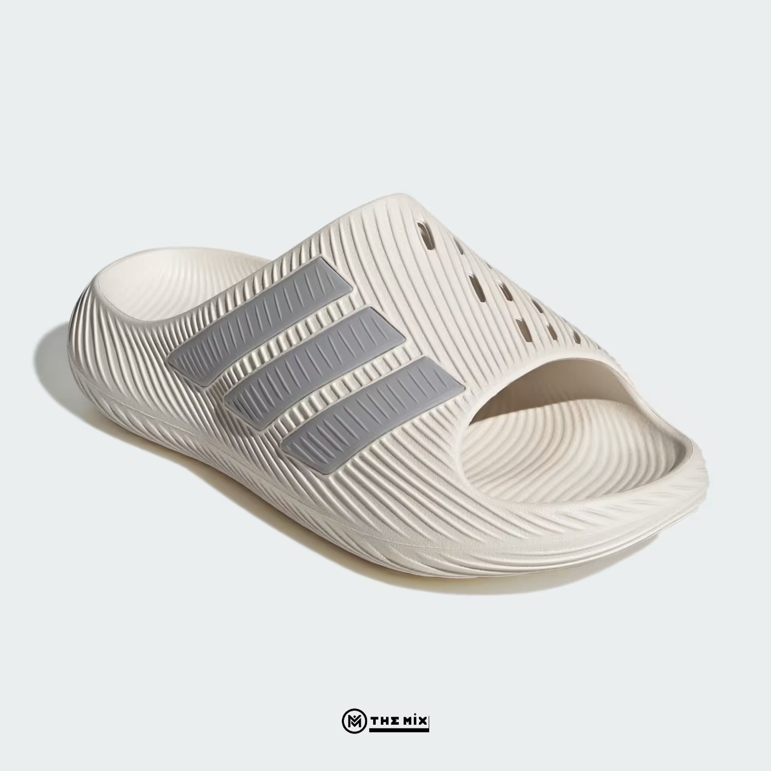 Adidas Men Slides Purechill Off White Grey Two, Adidas Purechill KH6417, dép adidas nam chính hãng, adidas slides off white, dép adidas mới ra mắt Việt Nam