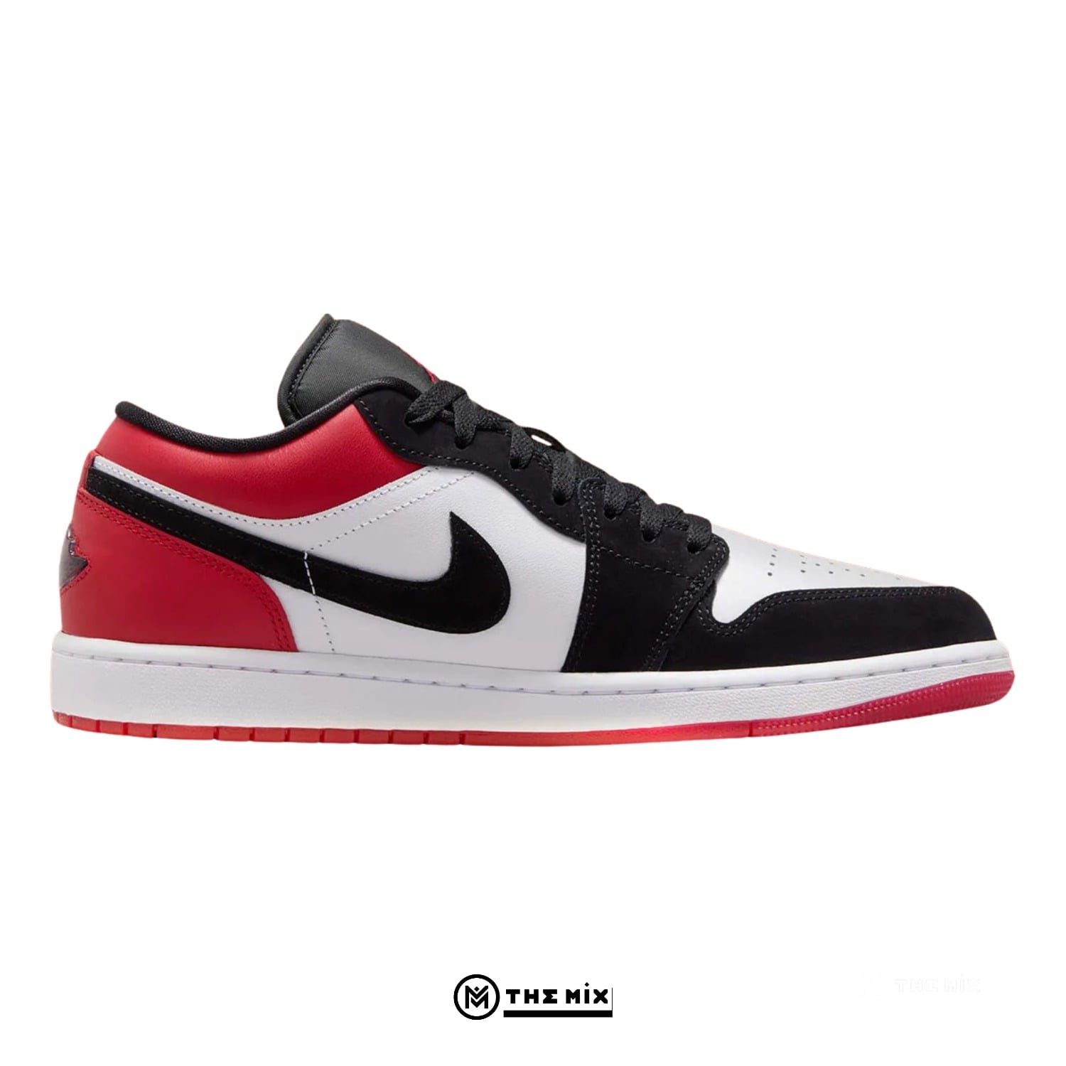 Air Jordan 1 Low Black Toe New, Jordan 1 Low Black Toe, IB8971-106, Jordan special box, upgraded leather Jordan 1 Low, Jordan heel logo, Black Toe Jordan Low