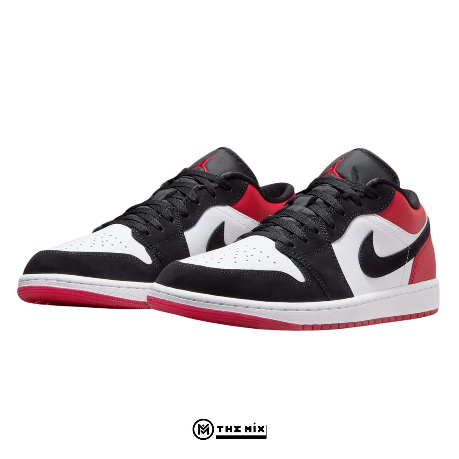 Air Jordan 1 Low Black Toe New, Jordan 1 Low Black Toe, IB8971-106, Jordan special box, upgraded leather Jordan 1 Low, Jordan heel logo, Black Toe Jordan Low