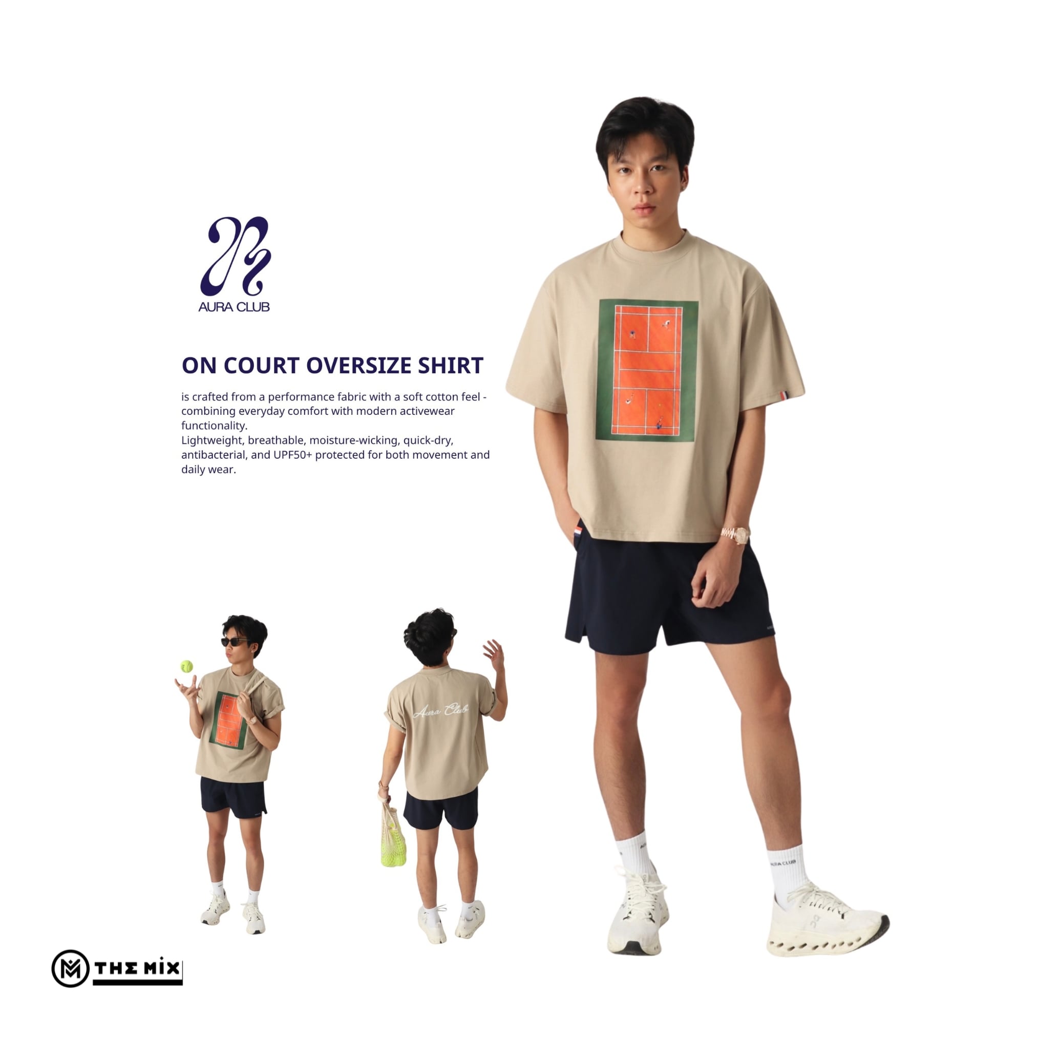 Áo Aura Club On Court - Beige