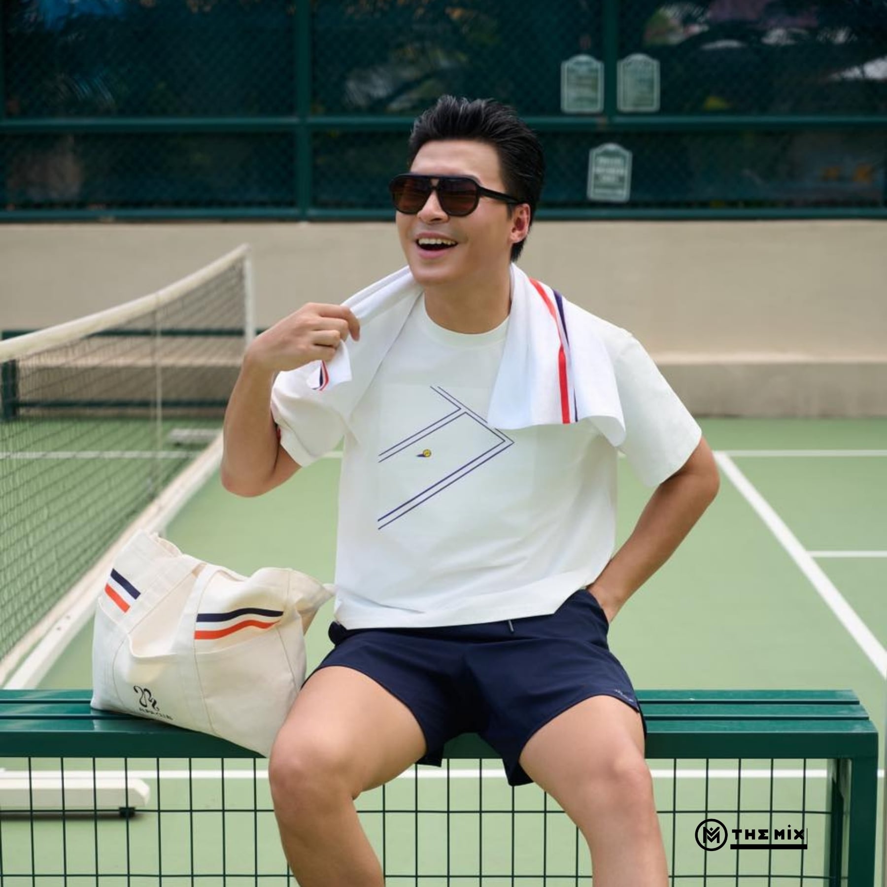 Áo Aura Club Baseline Boxy Tee - Trắng
