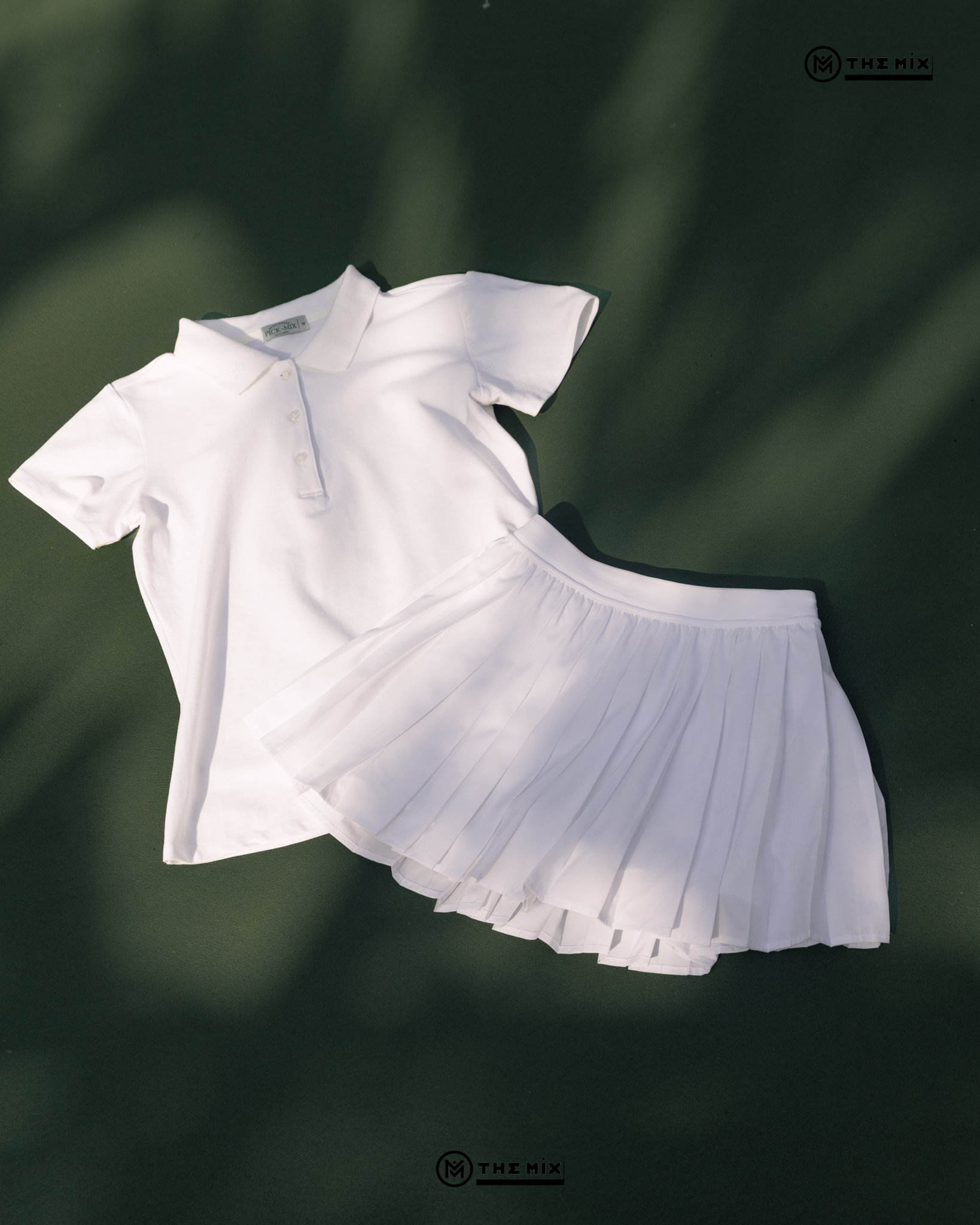 Áo Thể Thao Polo Nữ Màu Trắng - PicknMix Sportwear