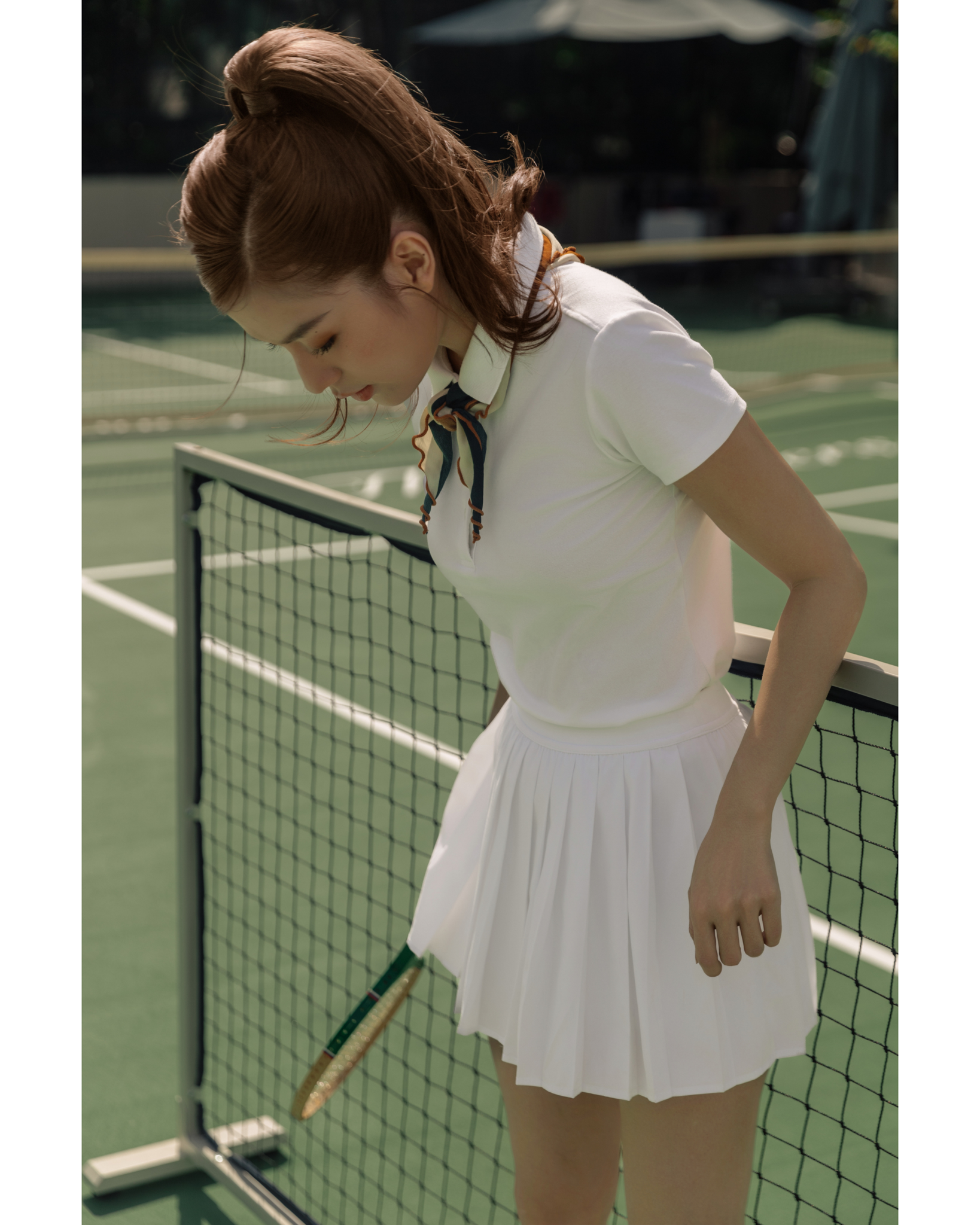 Áo Thể Thao Polo Nữ Màu Trắng - PicknMix Sportwear
