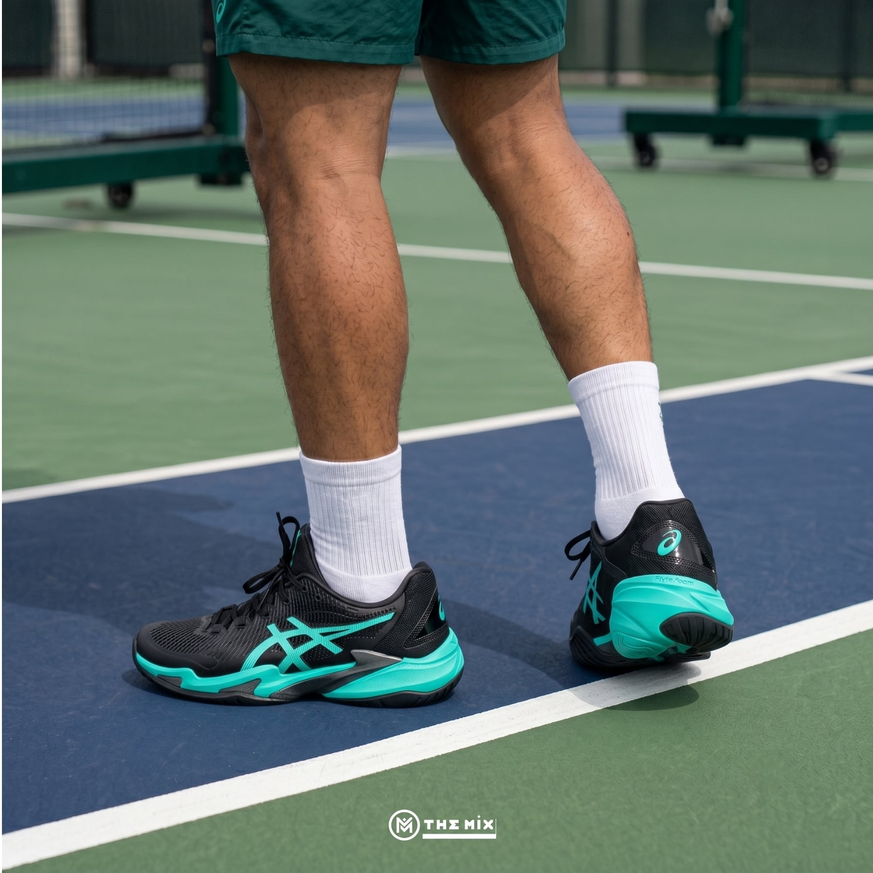 Asics Court FF3 Black Aurora Light - 1041A370-002 - Giày Pickleball Chính Hãng