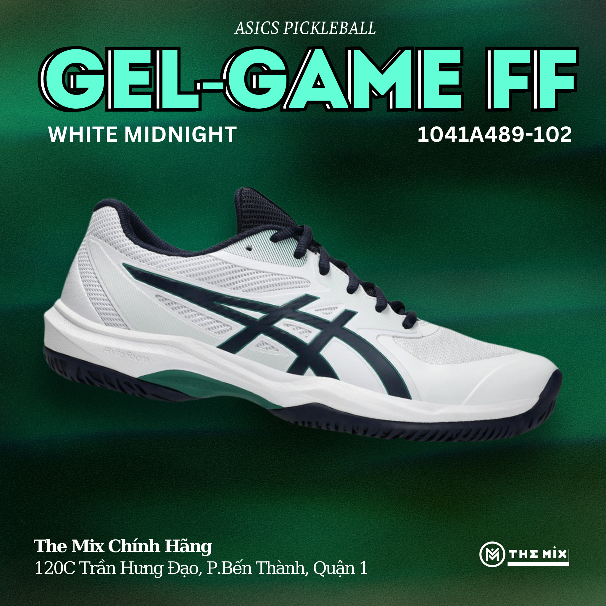 Asics Game FF White Midnight - 1041A489-102 - Hàng Chính Hãng