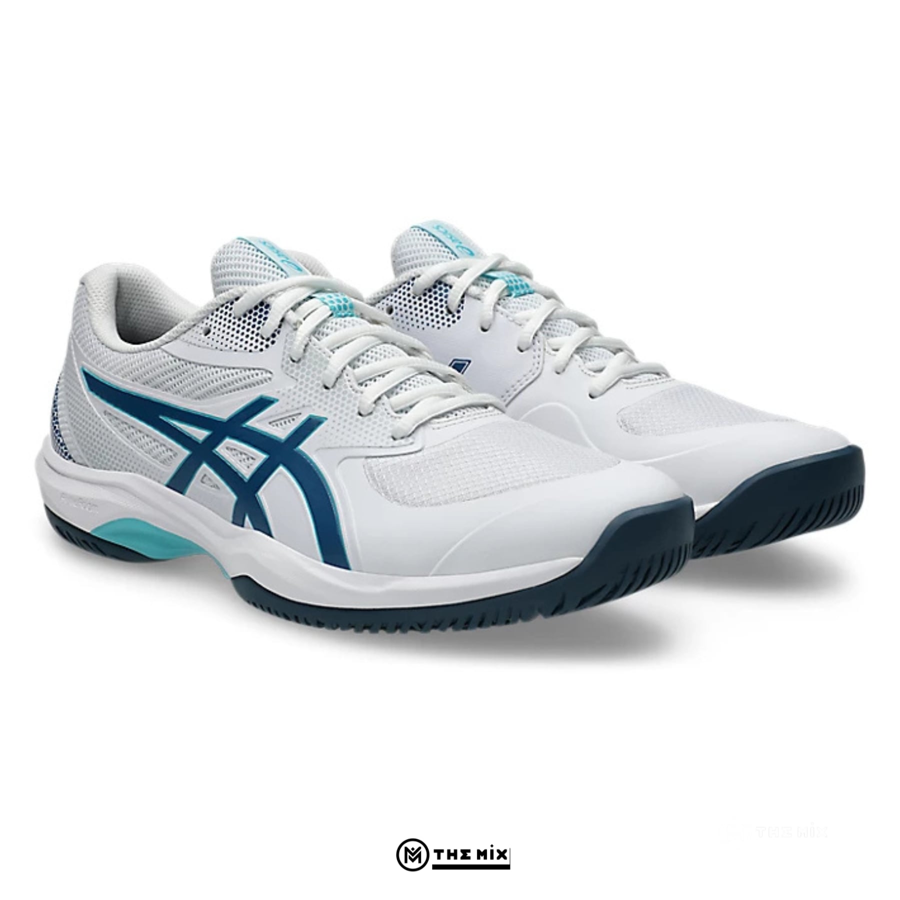 Asics Gel Game FF White Mako Blue - 1041A488-102 Pickleball Chính Hãng