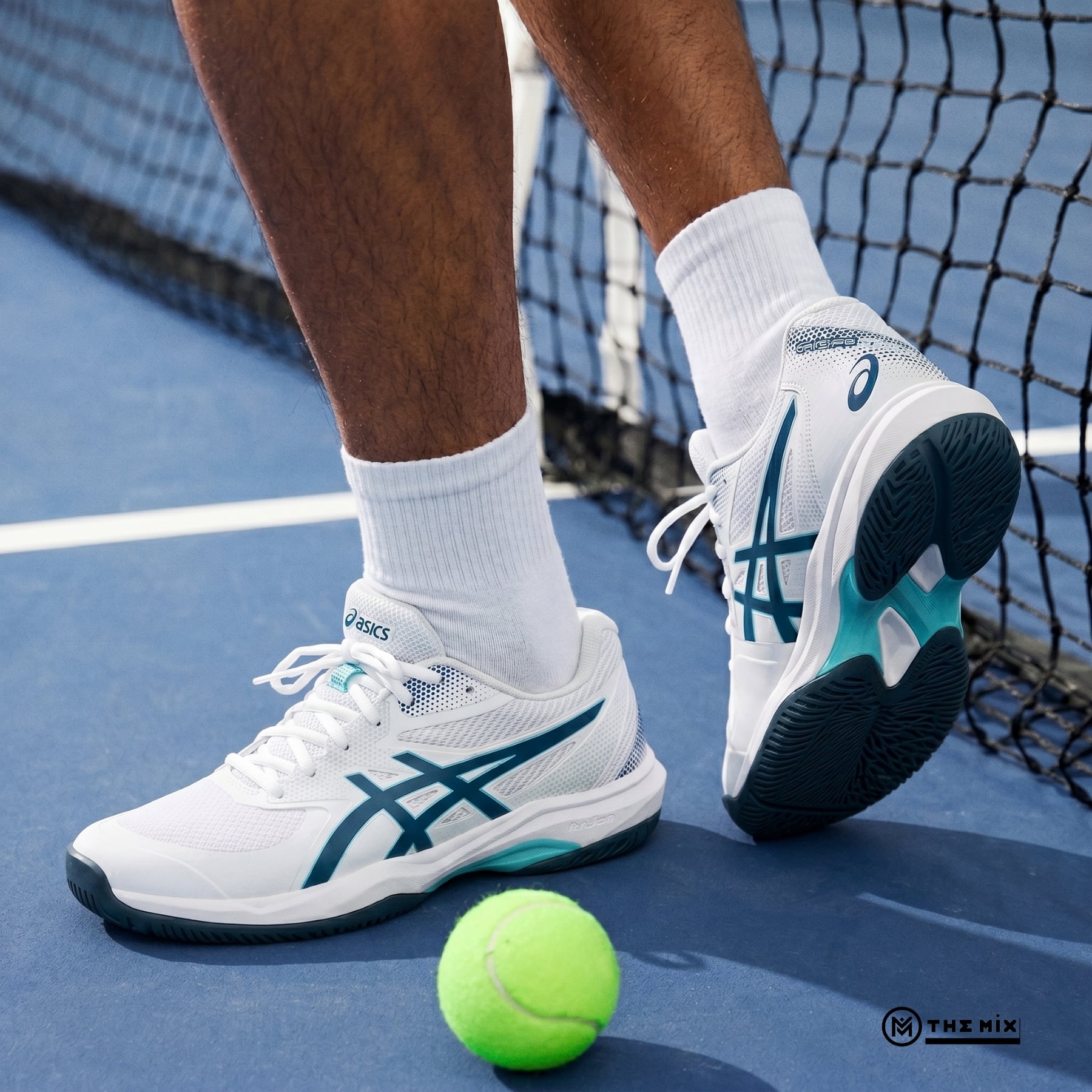 Asics Gel Game FF White Mako Blue - 1041A488-102 Pickleball Chính Hãng
