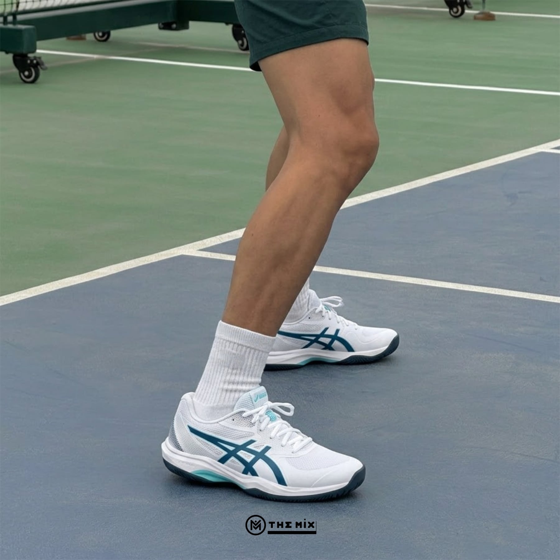 Asics Gel Game FF White Mako Blue - 1041A488-102 Pickleball Chính Hãng