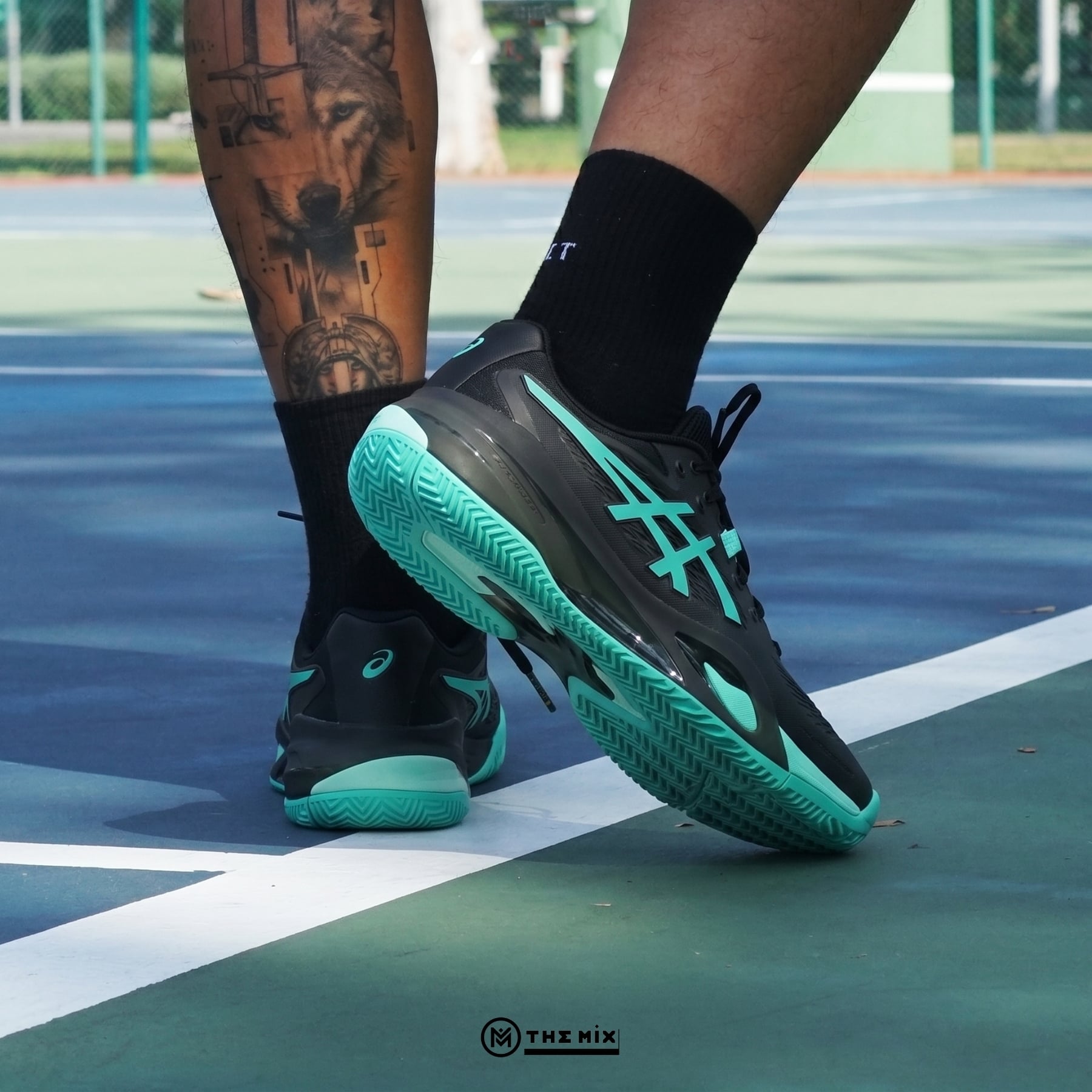 Asics Gel Resolution X Black Aurora Green - 1041A481-003 Chính Hãng