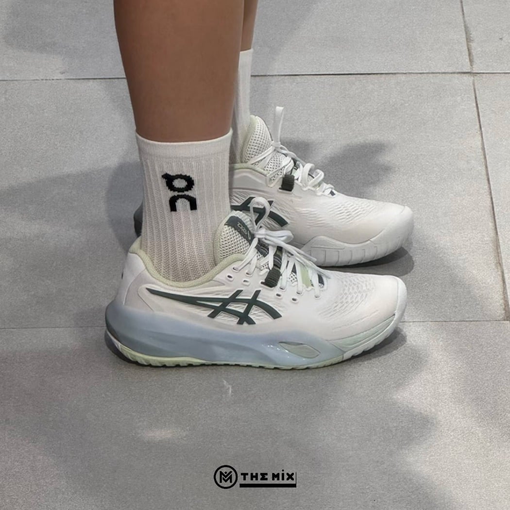Asics Gel Resolution X White/ Monument Blue - 1042A279-102 Chính Hãng