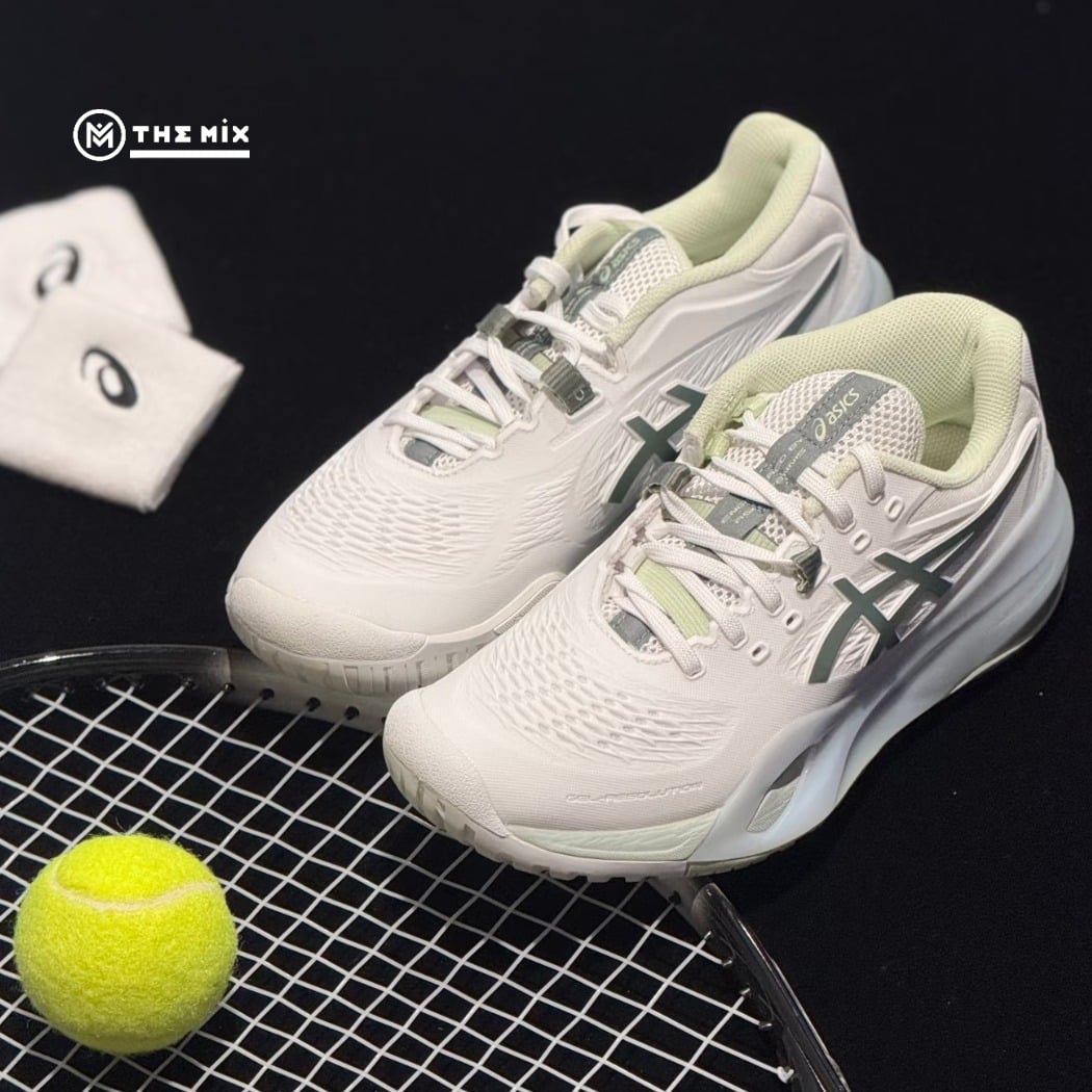 Asics Gel Resolution X White/ Monument Blue - 1042A279-102 Chính Hãng